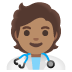 health worker, medium skin tone